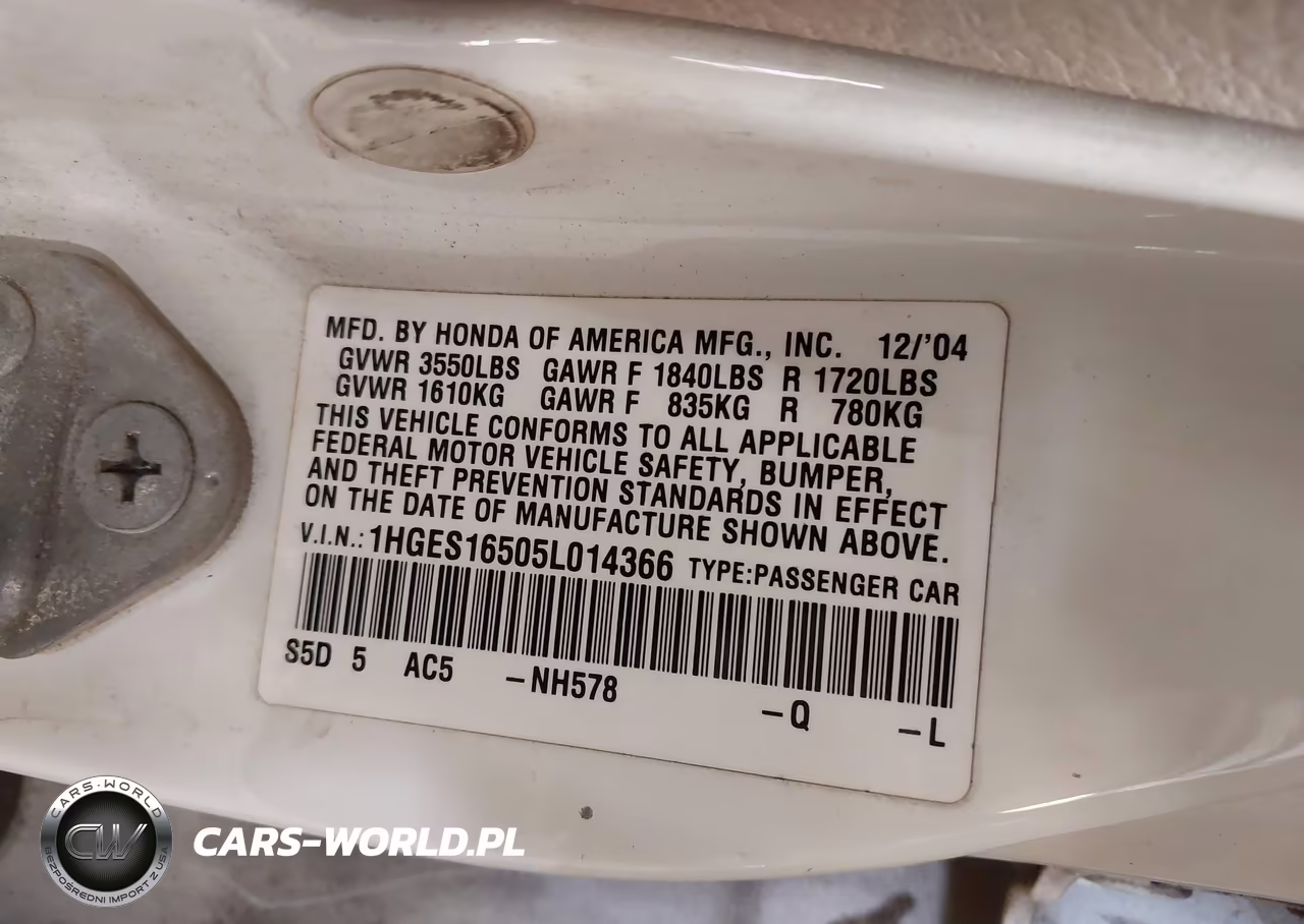 2005 Honda Civic Lx VIN:1HGES16505L014366 - 9