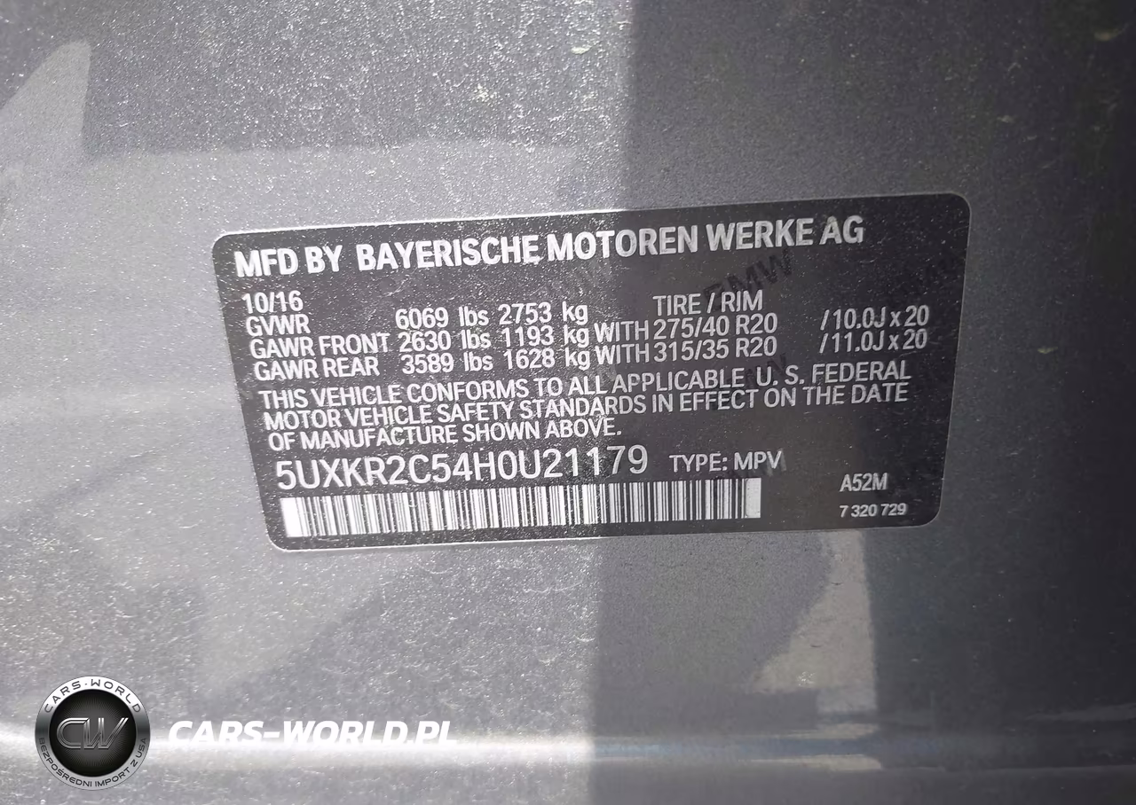 2017 BMW X5 Sdrive35I VIN:5UXKR2C54H0U21179 - 9