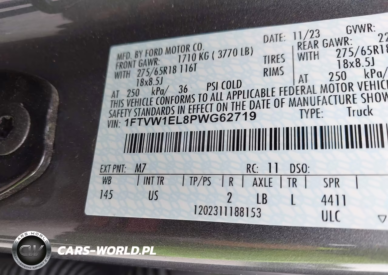 2023 Ford F-150 Lightning Xlt VIN:1FTVW1EL8PWG62719 - 9