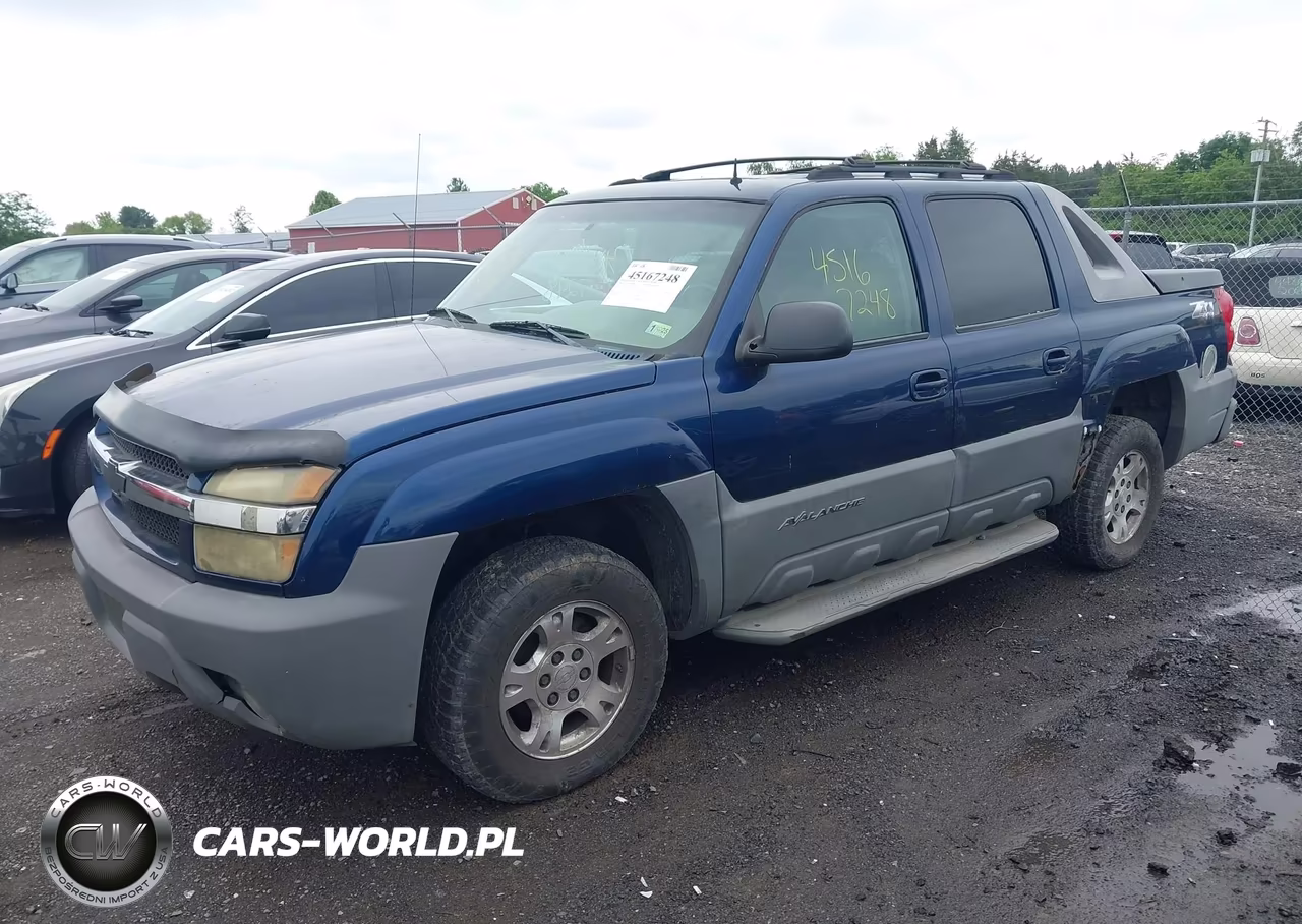2002 Chevrolet Avalanche 1500 VIN:3GNEK13T32G277159 - 2