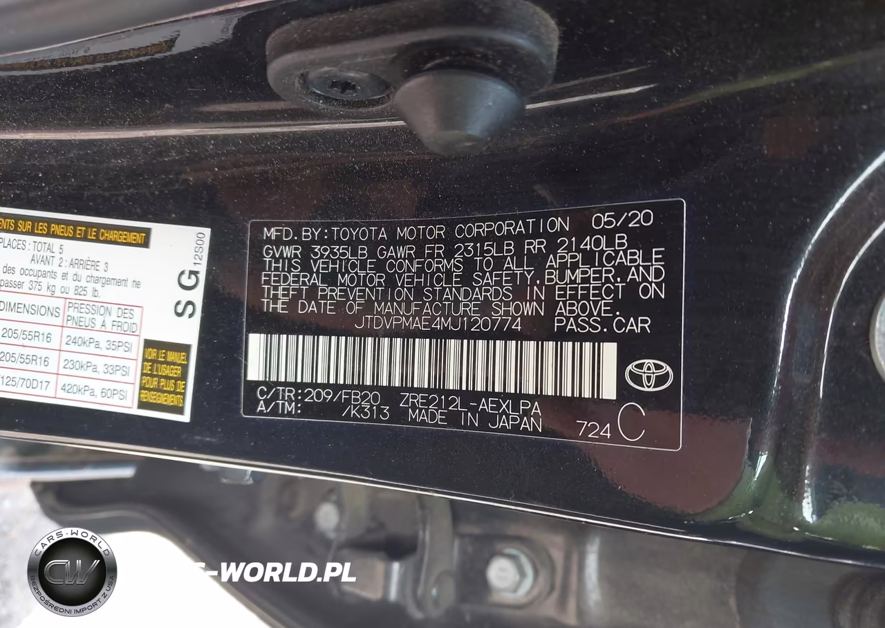 2021 Toyota Corolla Le VIN:JTDVPMAE4MJ120774 - 9
