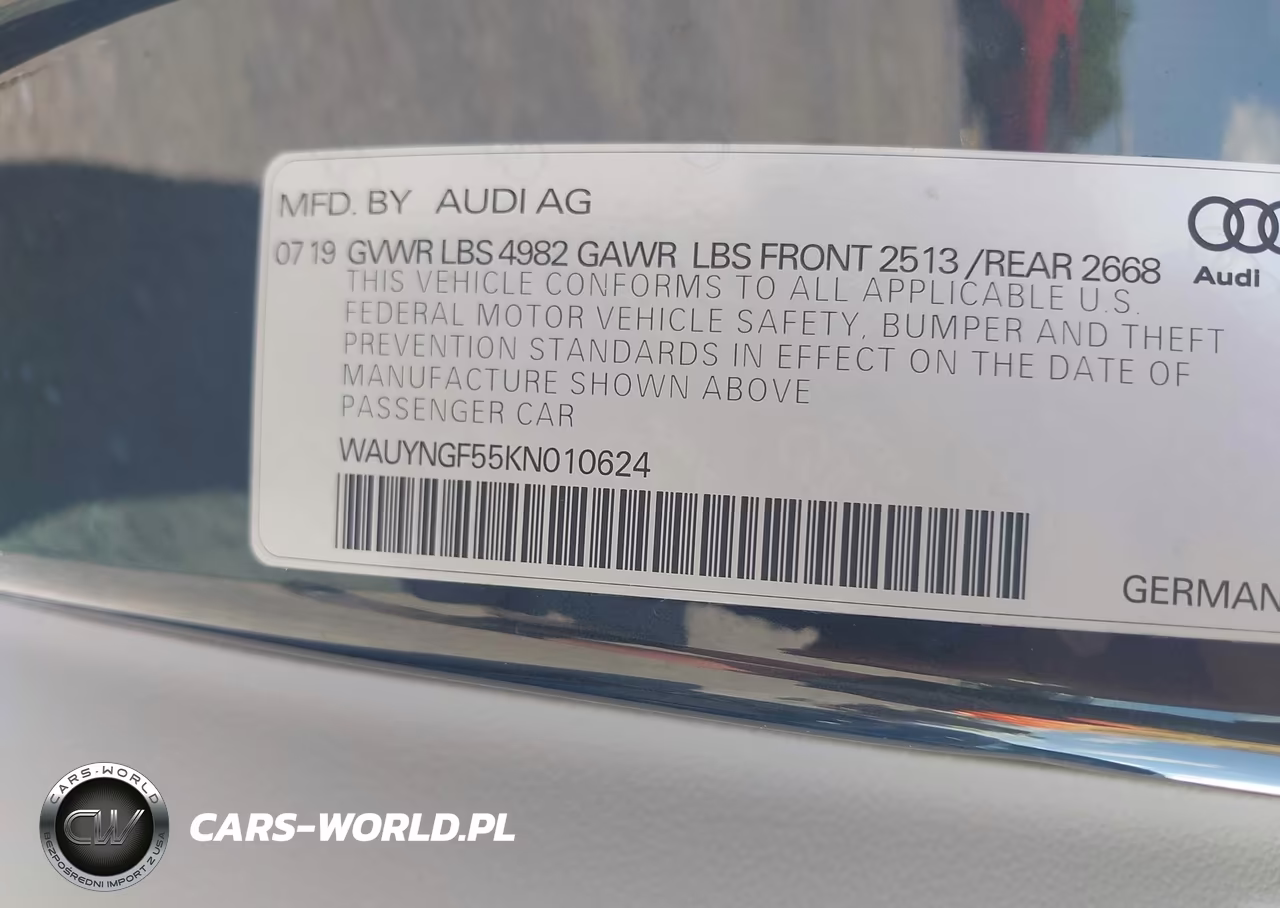 2019 Audi A5 45 Premium VIN:WAUYNGF55KN010624 - 9