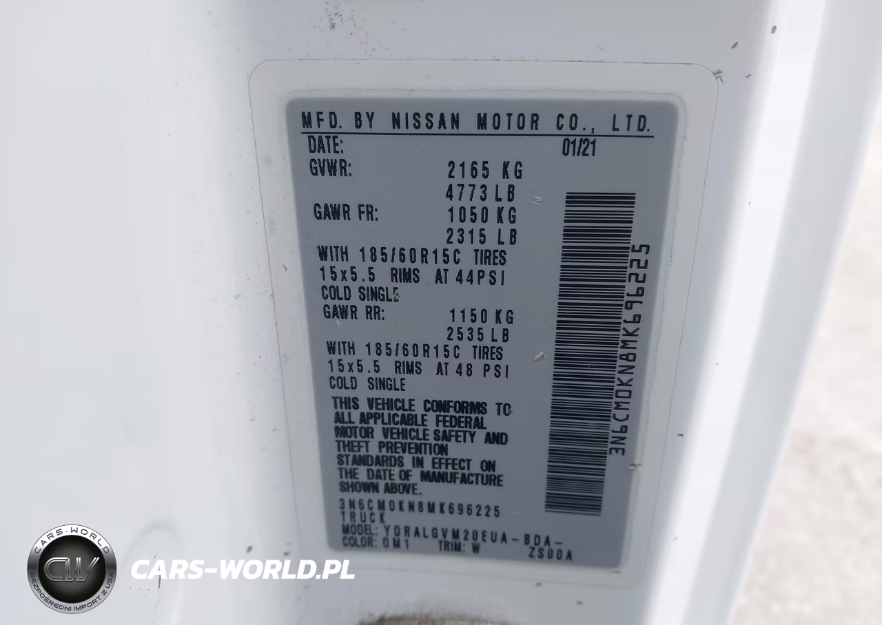 2021 Nissan Nv200 Cargo Sv Xtronic Cvt VIN:3N6CM0KN8MK696225 - 9