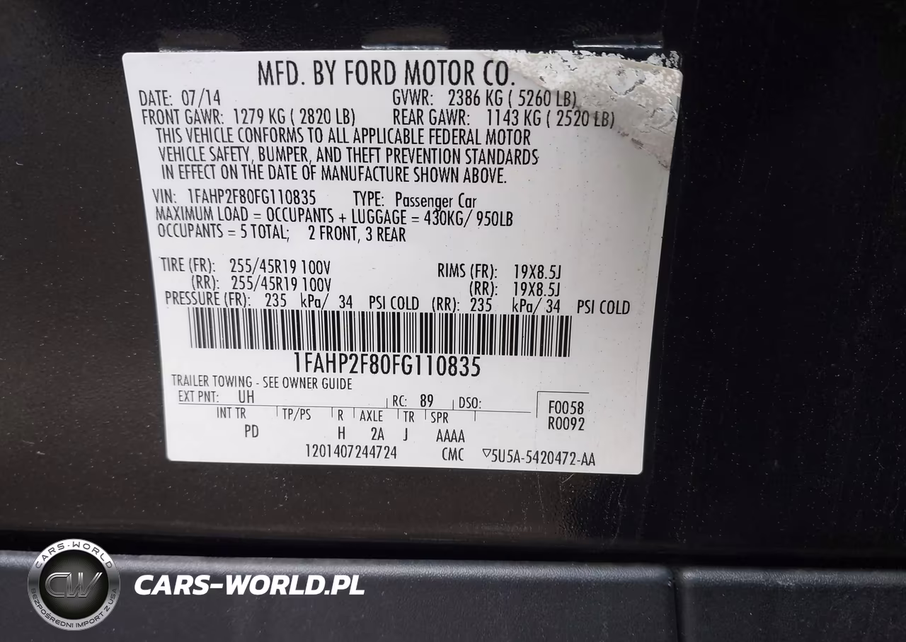 2015 Ford Taurus Limited VIN:1FAHP2F80FG110835 - 9
