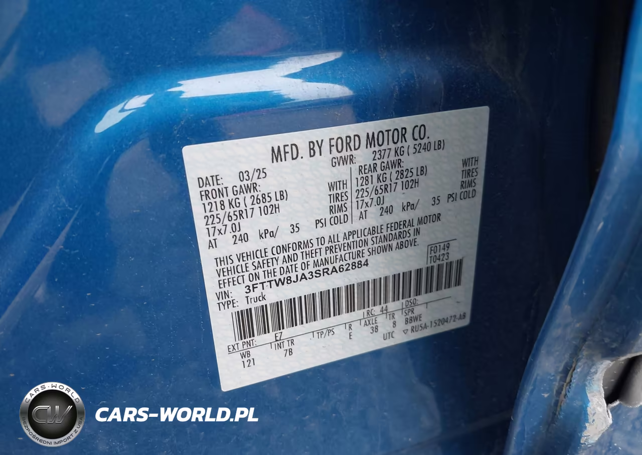 2025 Ford Maverick Xlt VIN:3FTTW8JA3SRA62884 - 9