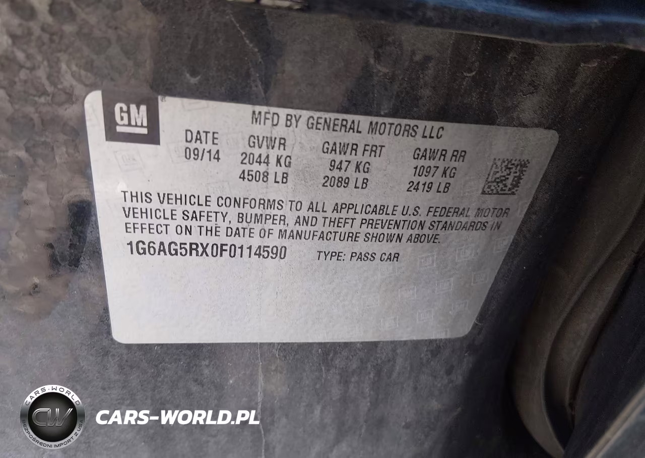 2015 Cadillac Ats Standard VIN:1G6AG5RX0F0114590 - 9