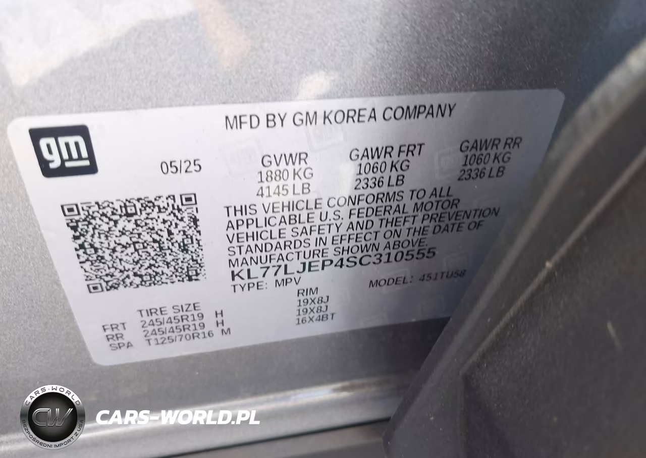 2025 Chevrolet Trax Fwd 2Rs VIN:KL77LJEP4SC310555 - 9