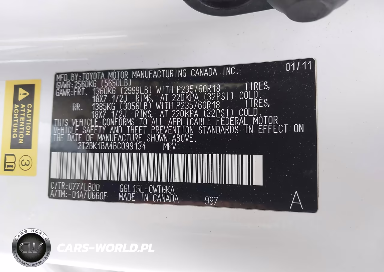 2011 Lexus Rx 350 VIN:2T2BK1BA4BC099134 - 9