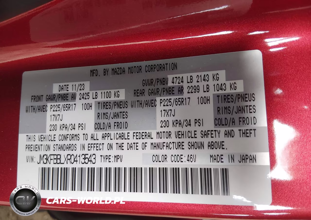 2024 Mazda Cx-5 2.5 S Select VIN:JM3KFBBLXR0413543 - 9