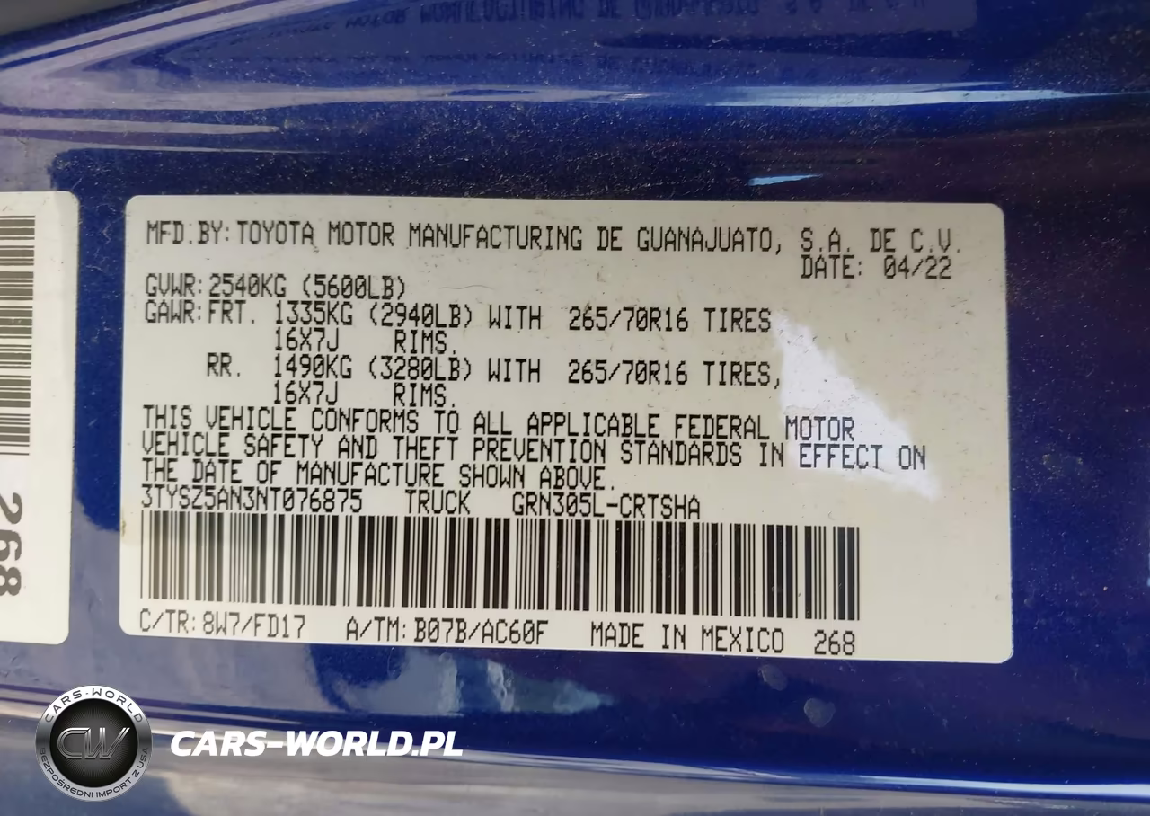 2022 Toyota Tacoma Trd Off Road VIN:3TYSZ5AN3NT076875 - 9