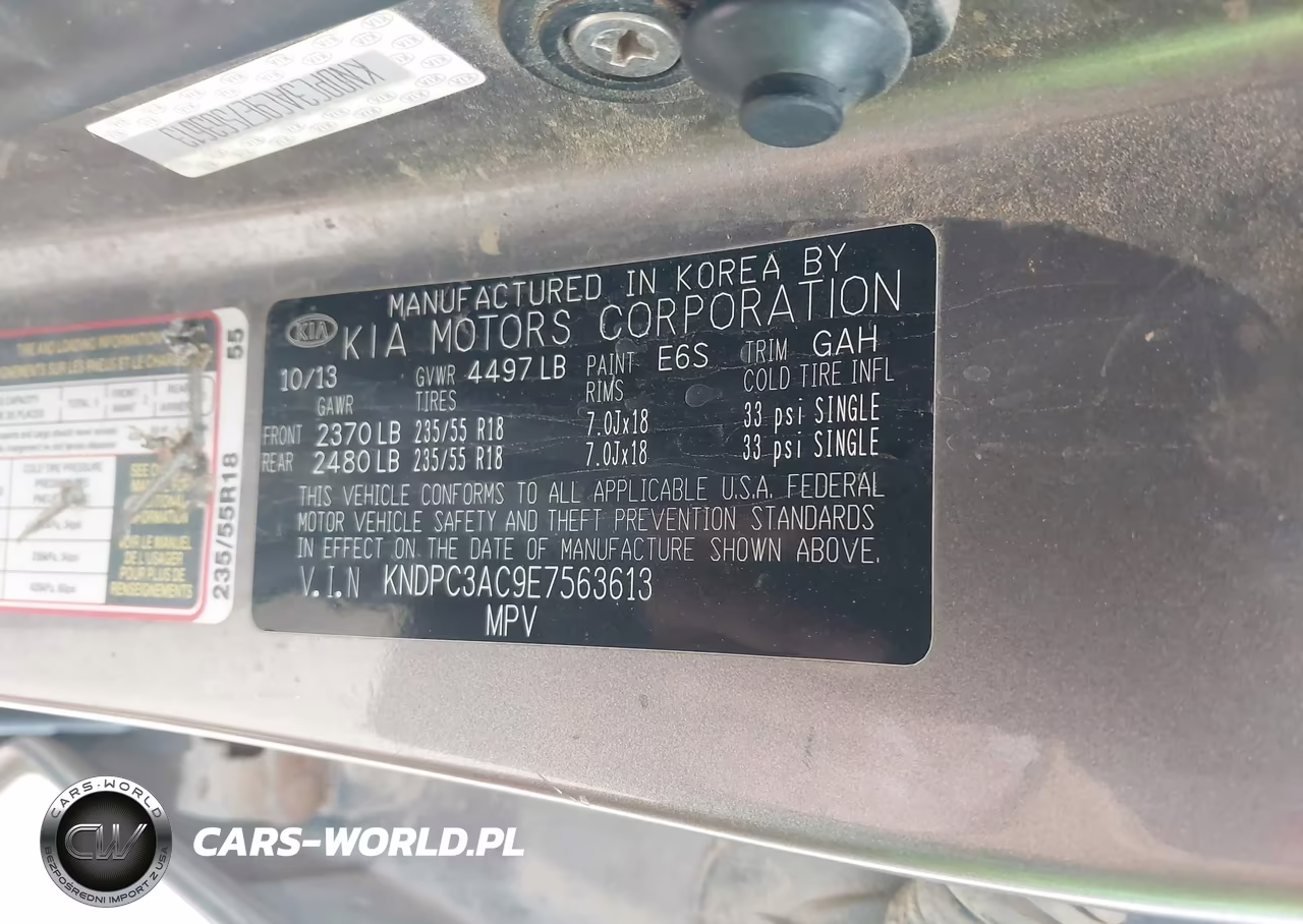 2014 Kia Sportage Ex VIN:KNDPC3AC9E7563613 - 9