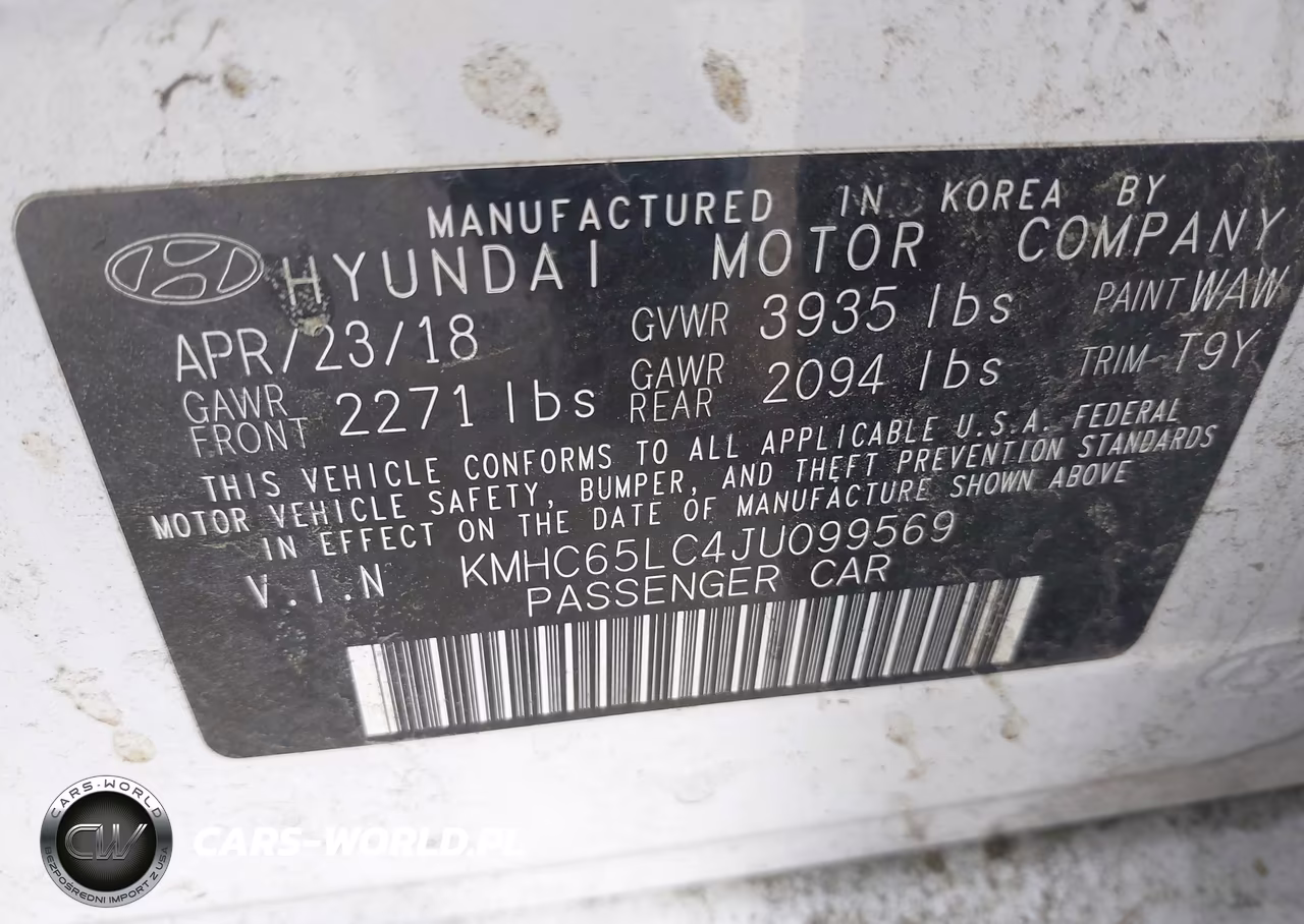 2018 Hyundai Ioniq Hybrid Blue VIN:KMHC65LC4JU099569 - 9