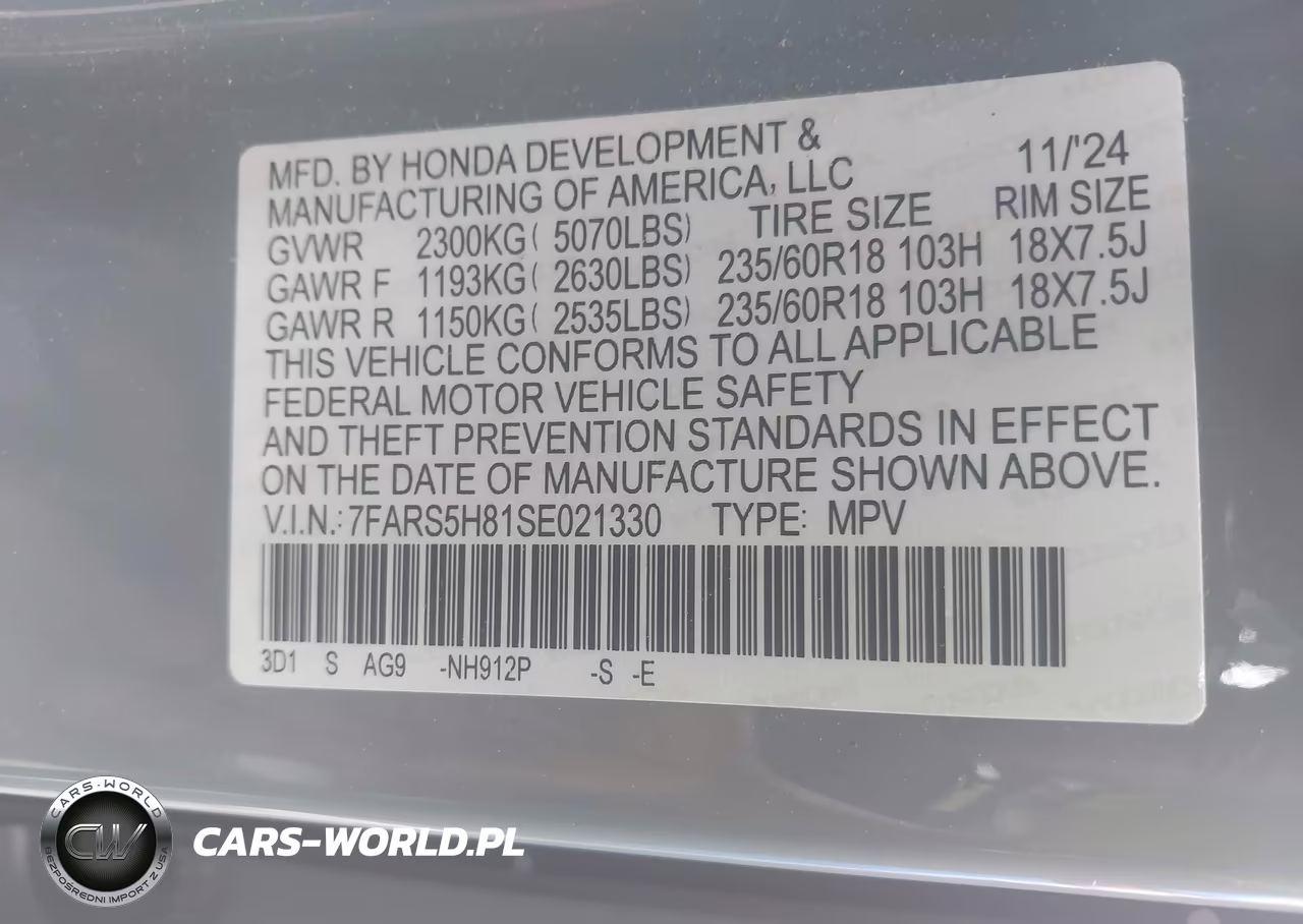 2025 Honda Cr-V Hybrid Sport-L VIN:7FARS5H81SE021330 - 9