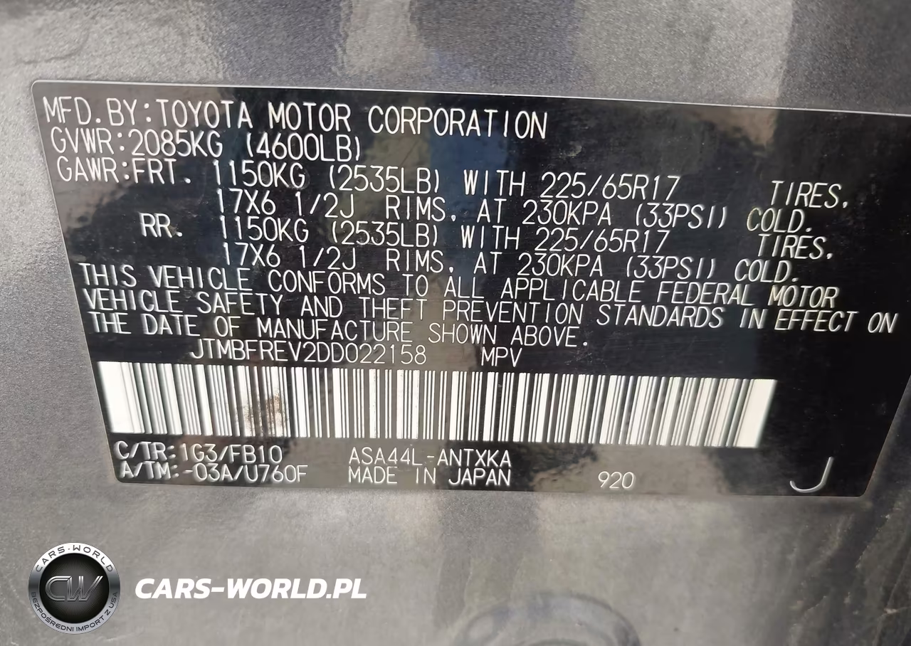 2013 Toyota Rav4 Le VIN:JTMBFREV2DD022158 - 9