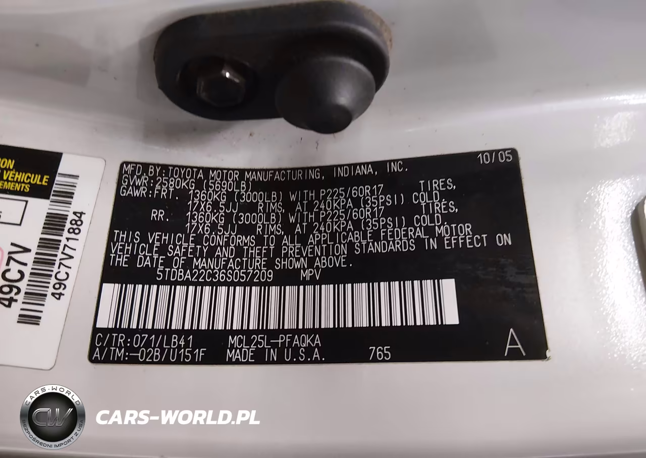 2006 Toyota Sienna Xle VIN:5TDBA22C36S057209 - 9