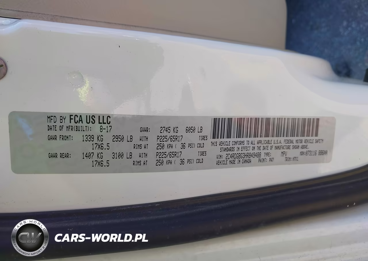 2017 Dodge Grand Caravan Se VIN:2C4RDGBG3HR849488 - 9