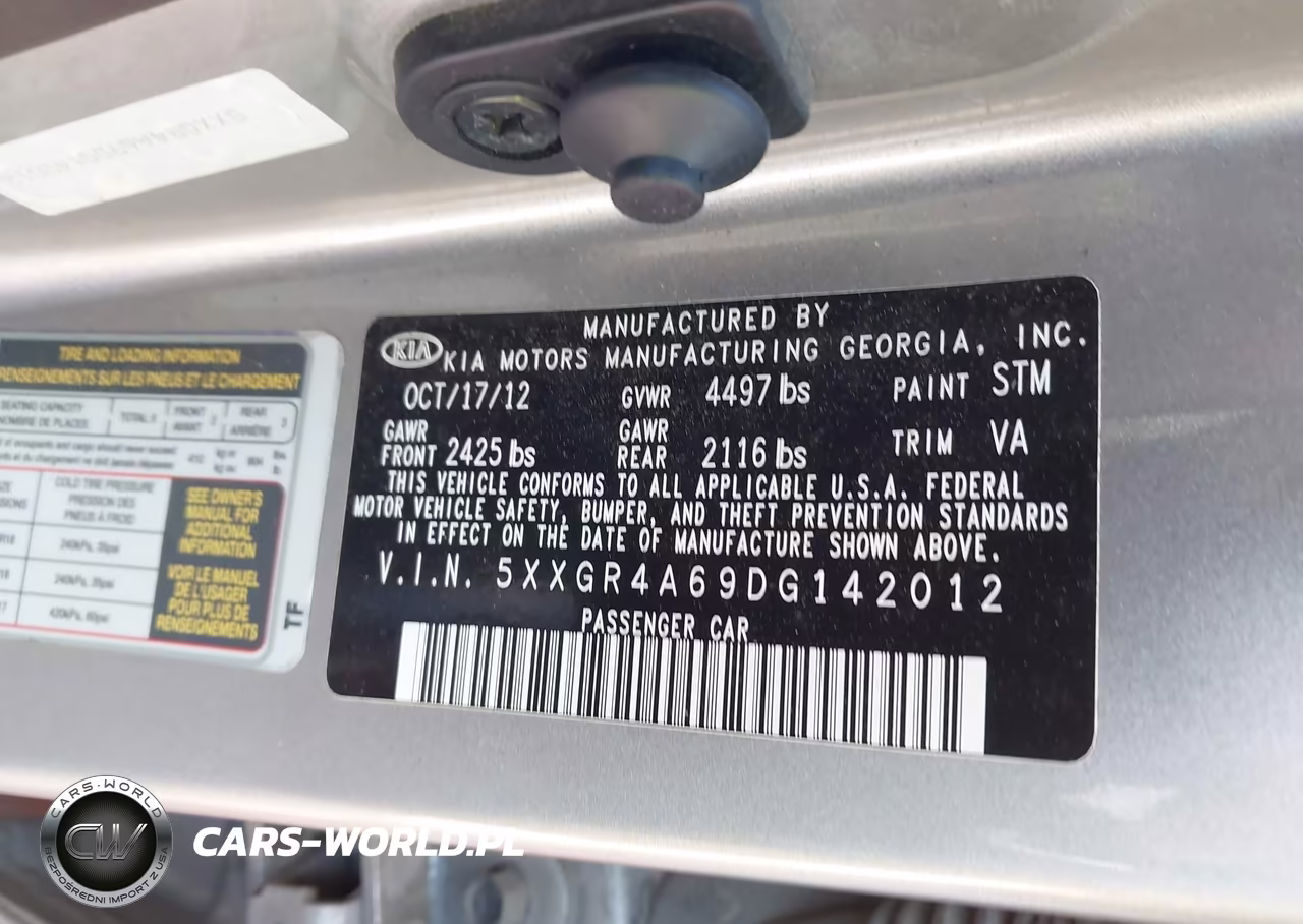 2013 Kia Optima Sx VIN:5XXGR4A69DG142012 - 9