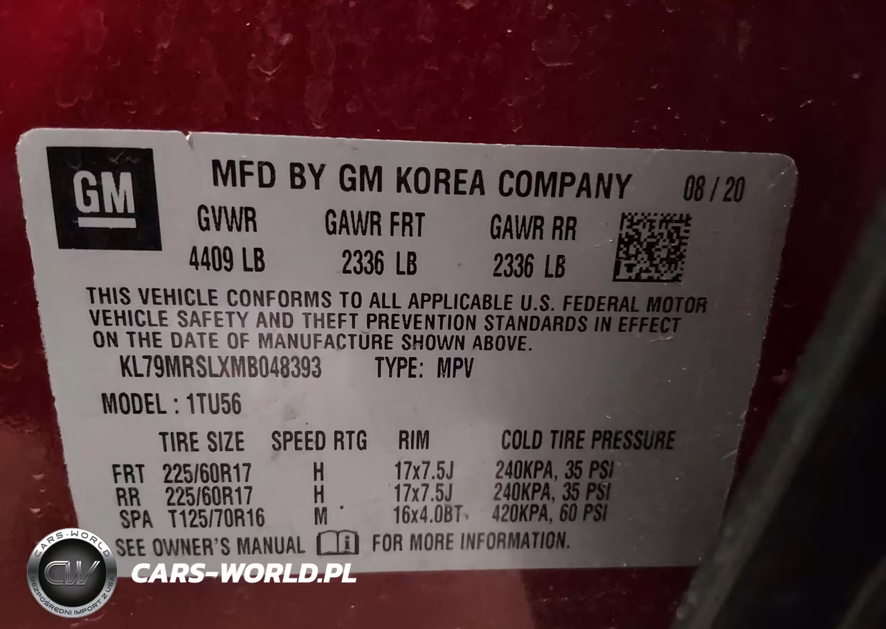 2021 Chevrolet Trailblazer Awd Lt VIN:KL79MRSLXMB048393 - 9