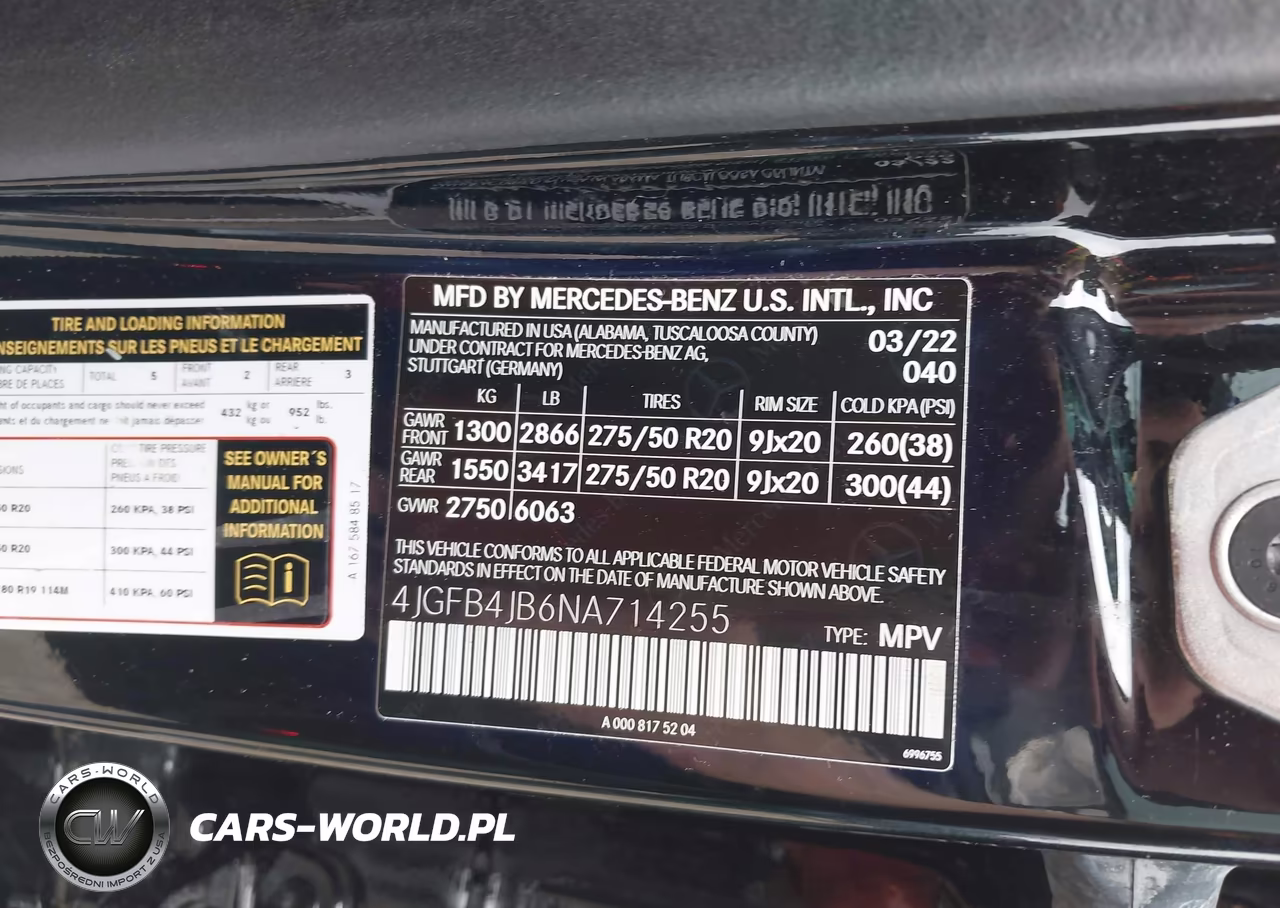 2022 Mercedes-Benz Gle 350 VIN:4JGFB4JB6NA714255 - 9