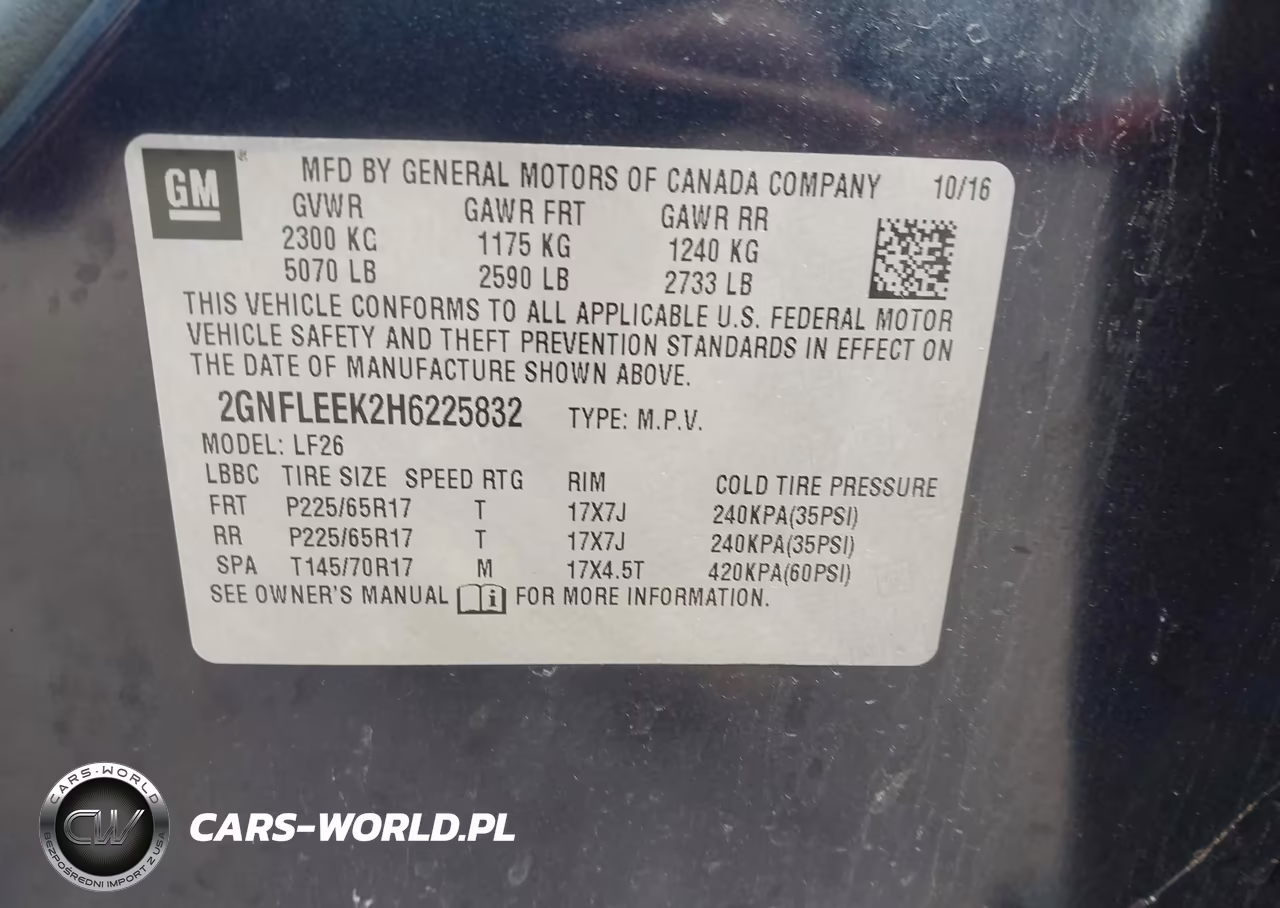 2017 Chevrolet Equinox Ls VIN:2GNFLEEK2H6225832 - 9