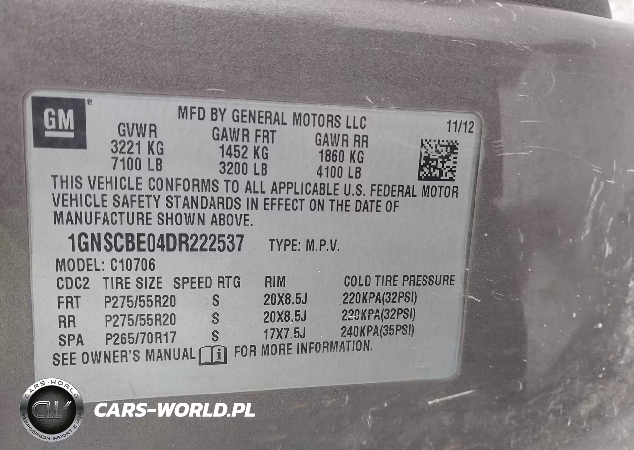 2013 Chevrolet Tahoe Lt VIN:1GNSCBE04DR222537 - 9