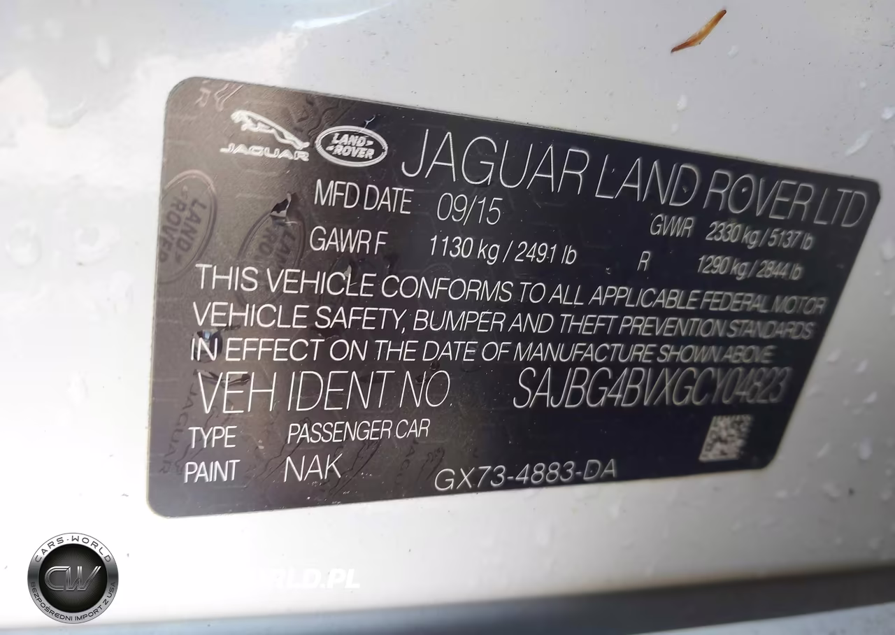 2016 Jaguar Xf S VIN:SAJBG4BVXGCY04823 - 9