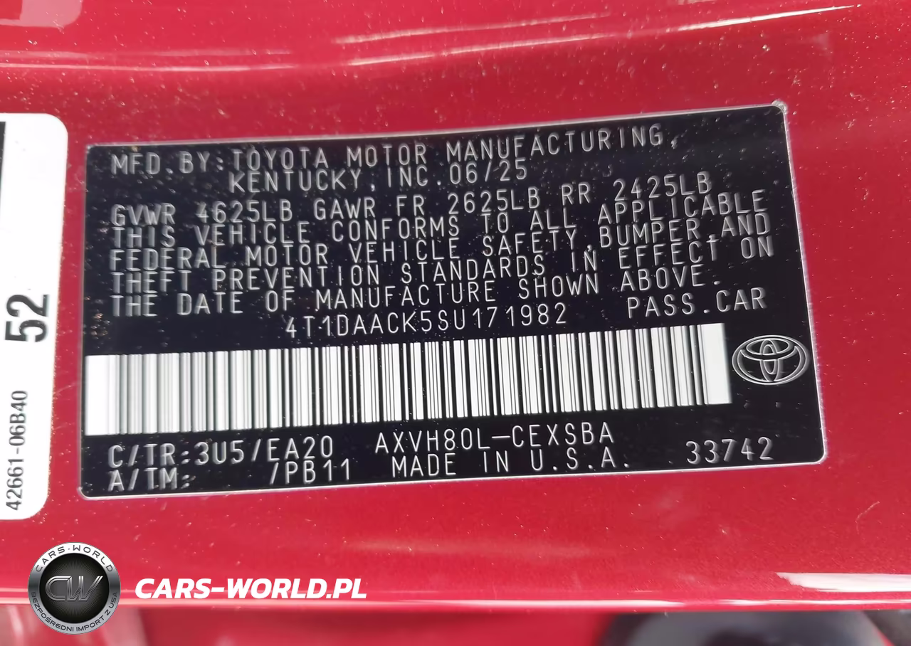 2025 Toyota Camry Se VIN:4T1DAACK5SU171982 - 9