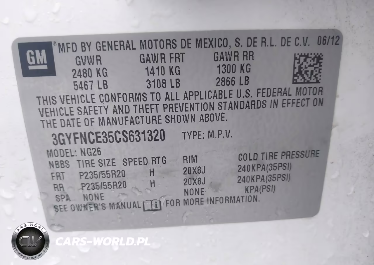 2012 Cadillac Srx Premium Collection VIN:3GYFNCE35CS631320 - 9