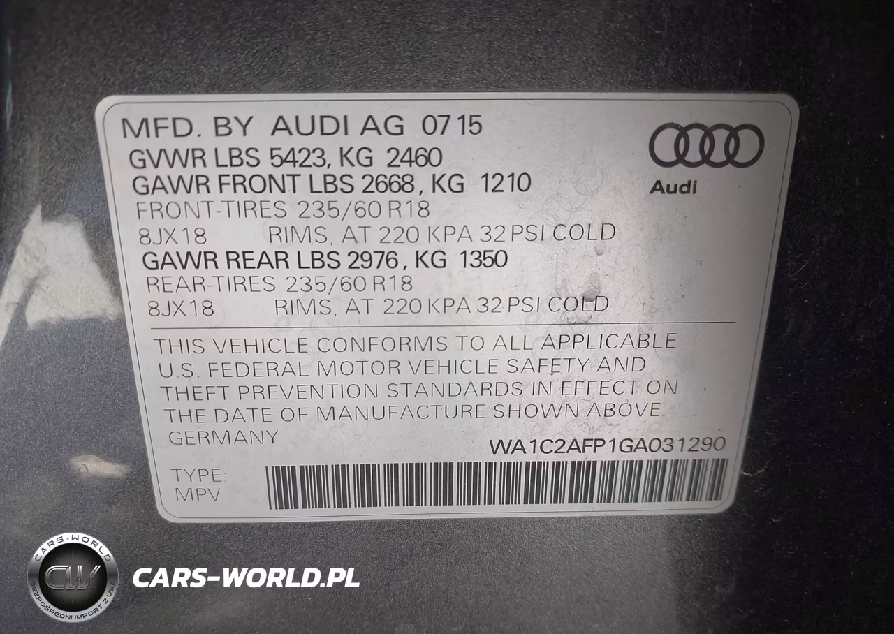 2016 Audi Q5 2.0T Premium VIN:WA1C2AFP1GA031290 - 9
