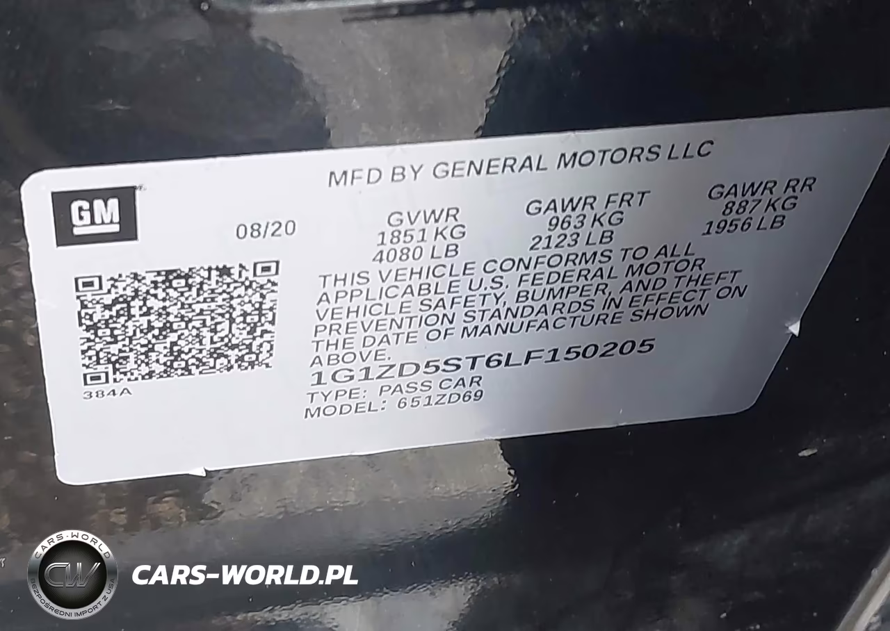 2020 Chevrolet Malibu Fwd Lt VIN:1G1ZD5ST6LF150205 - 9
