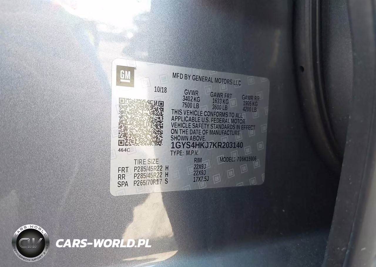 2019 Cadillac Escalade Esv Luxury VIN:1GYS4HKJ7KR203140 - 9