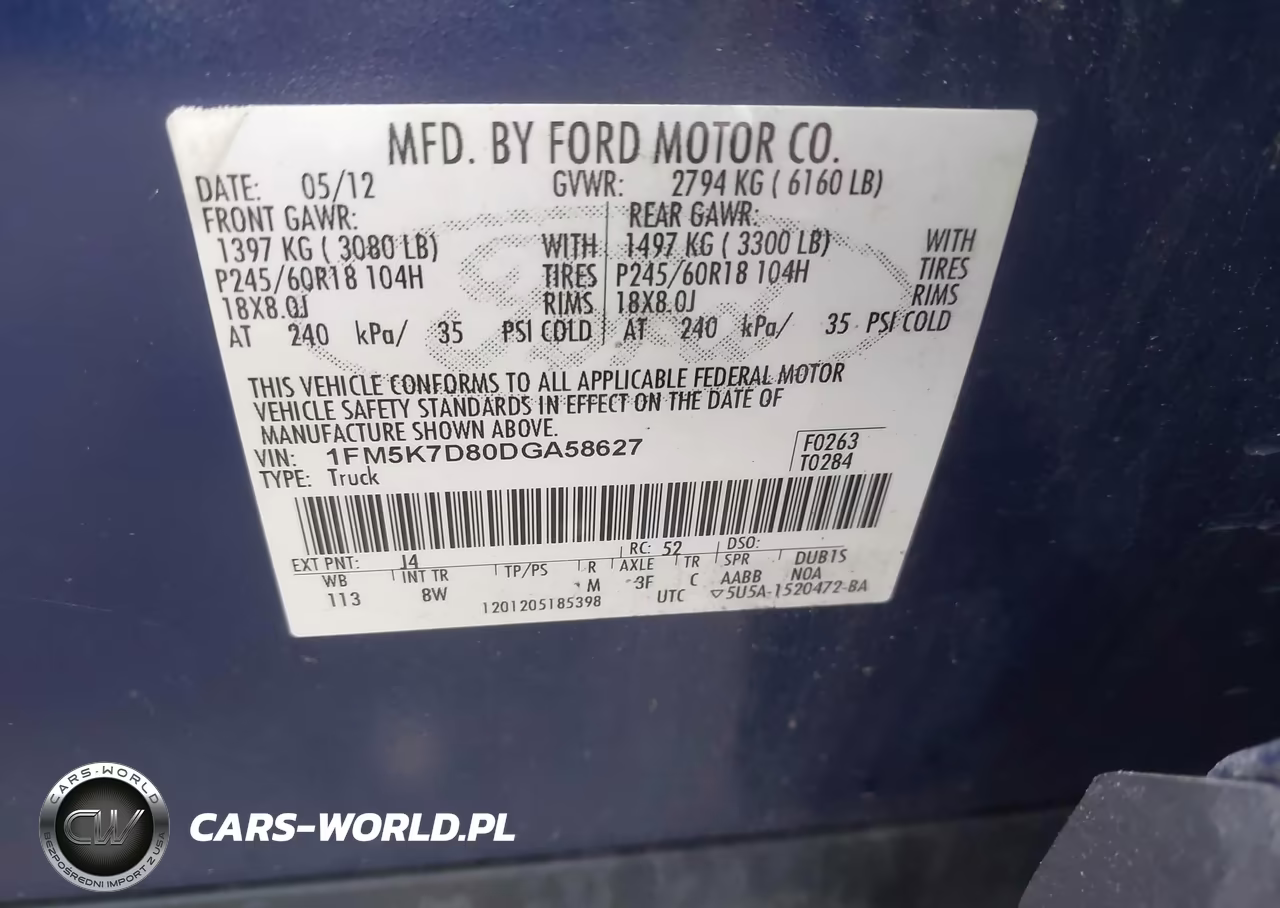 2013 Ford Explorer Xlt VIN:1FM5K7D80DGA58627 - 9