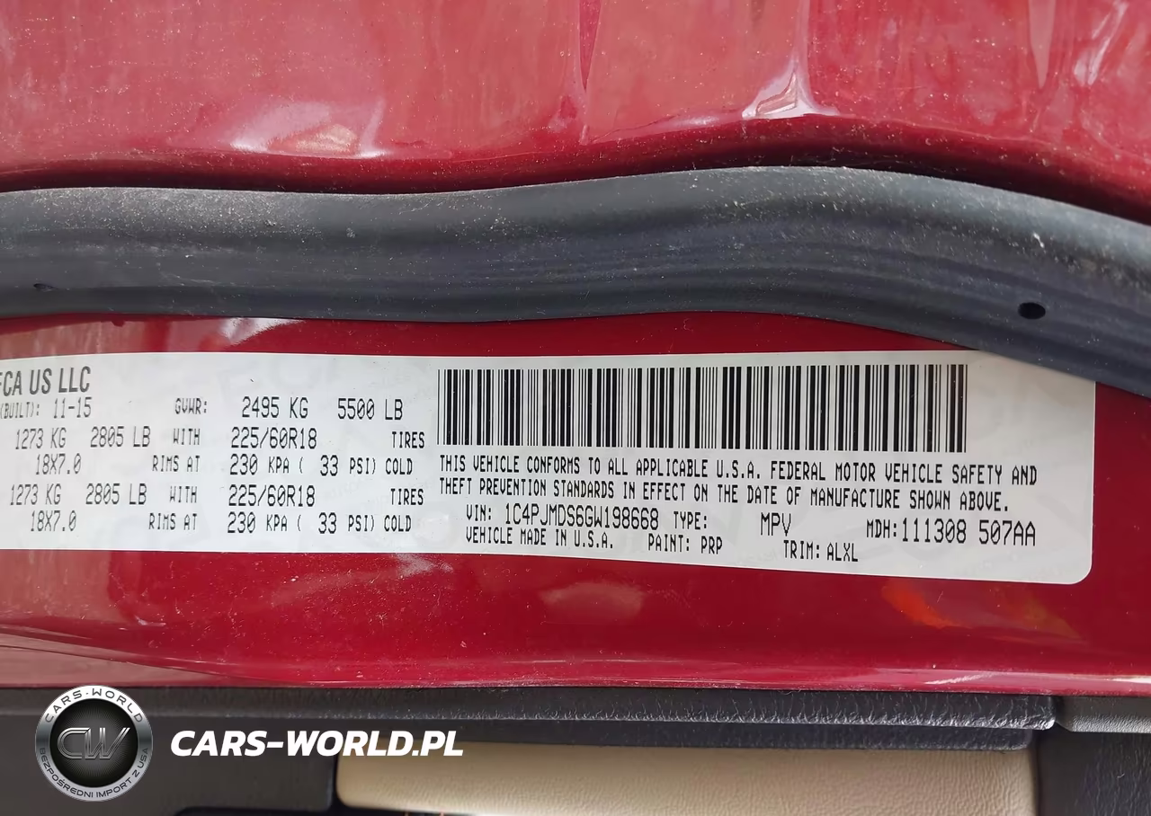 2016 Jeep Cherokee Limited VIN:1C4PJMDS6GW198668 - 9