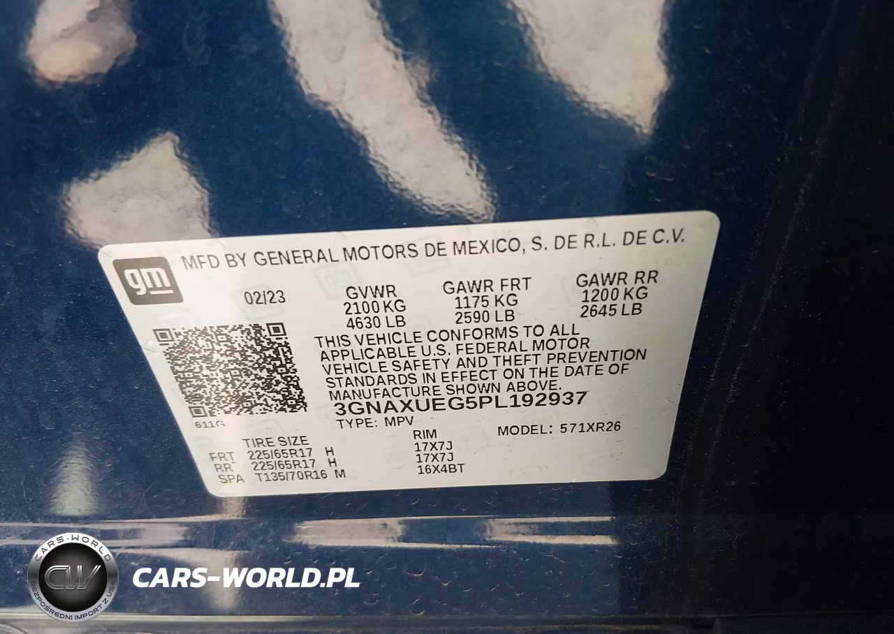 2023 Chevrolet Equinox Awd Lt VIN:3GNAXUEG5PL192937 - 9