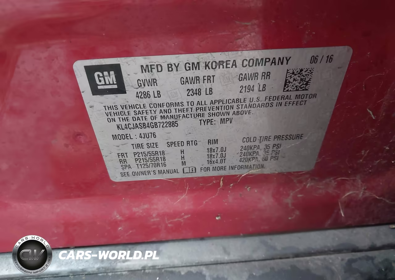 2016 Buick Encore VIN:KL4CJASB4GB722885 - 9