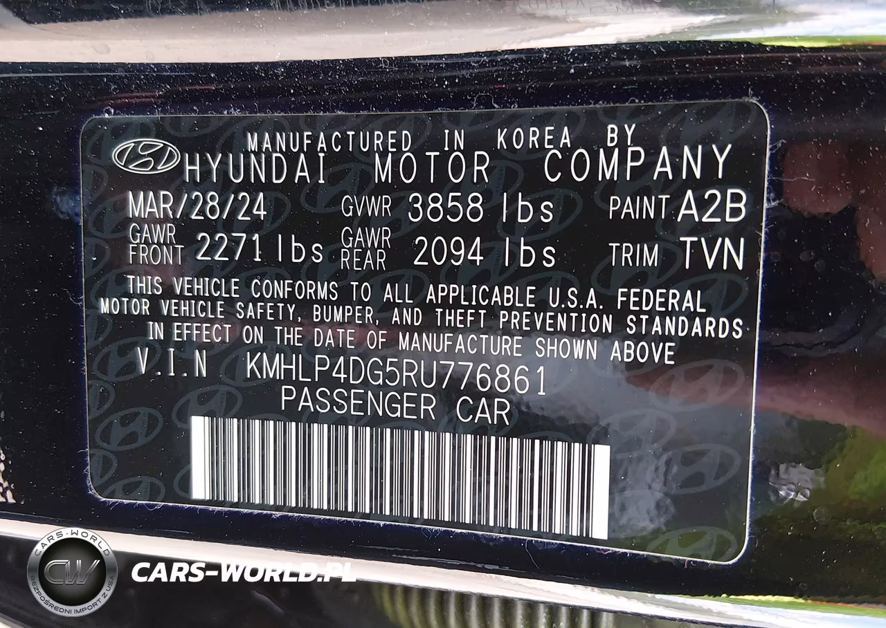 2024 Hyundai Elantra Limited VIN:KMHLP4DG5RU776861 - 9