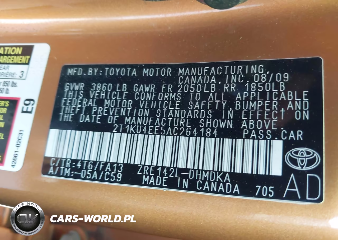 2010 Toyota Matrix VIN:2T1KU4EE5AC264184 - 9
