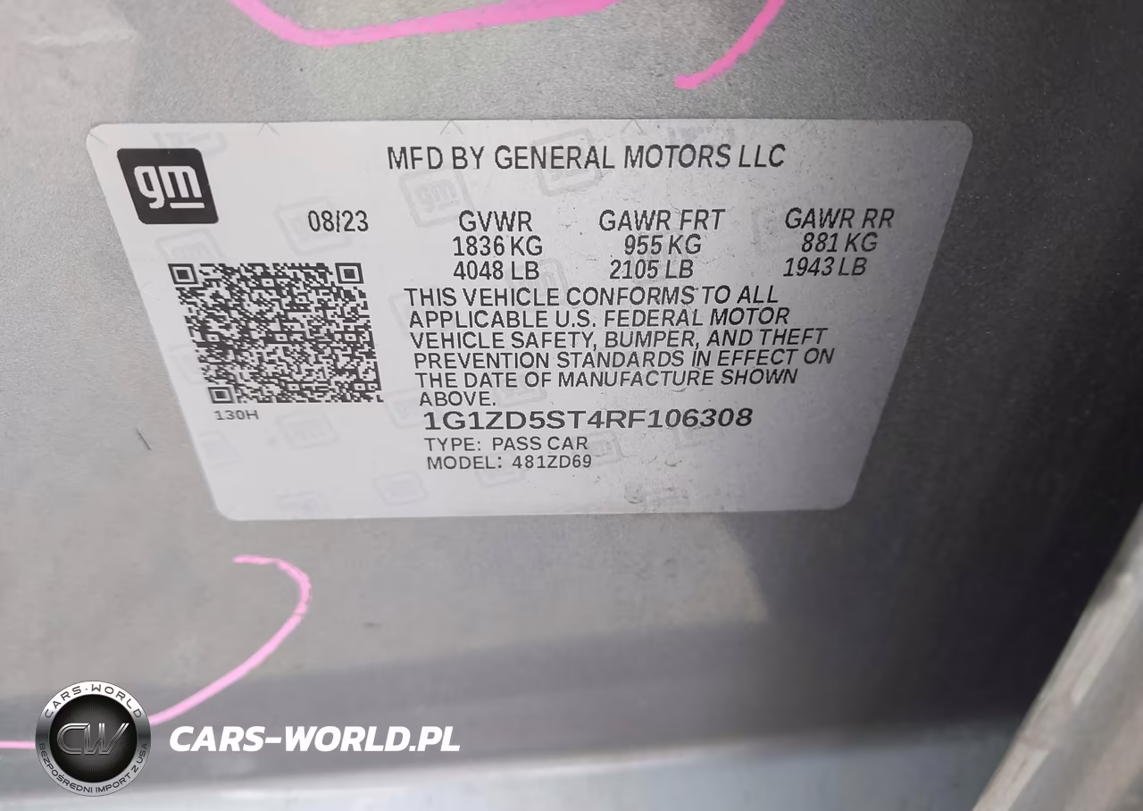 2024 Chevrolet Malibu Fwd 1Lt VIN:1G1ZD5ST4RF106308 - 9