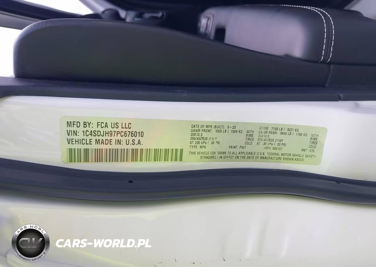 2023 Dodge Durango Srt Hellcat Premium Awd VIN:1C4SDJH97PC676010 - 9