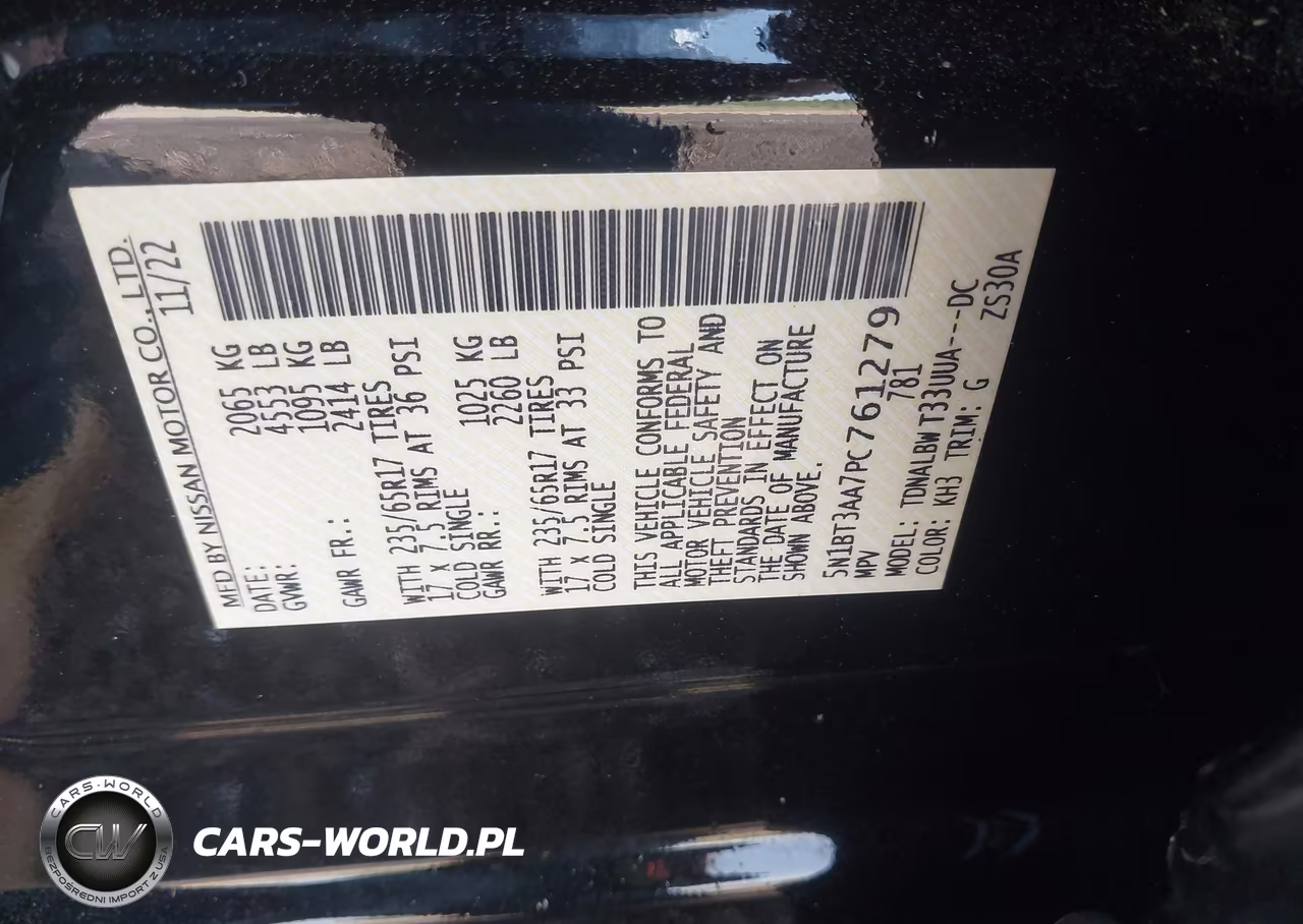 2023 Nissan Rogue S Fwd VIN:5N1BT3AA7PC761279 - 9