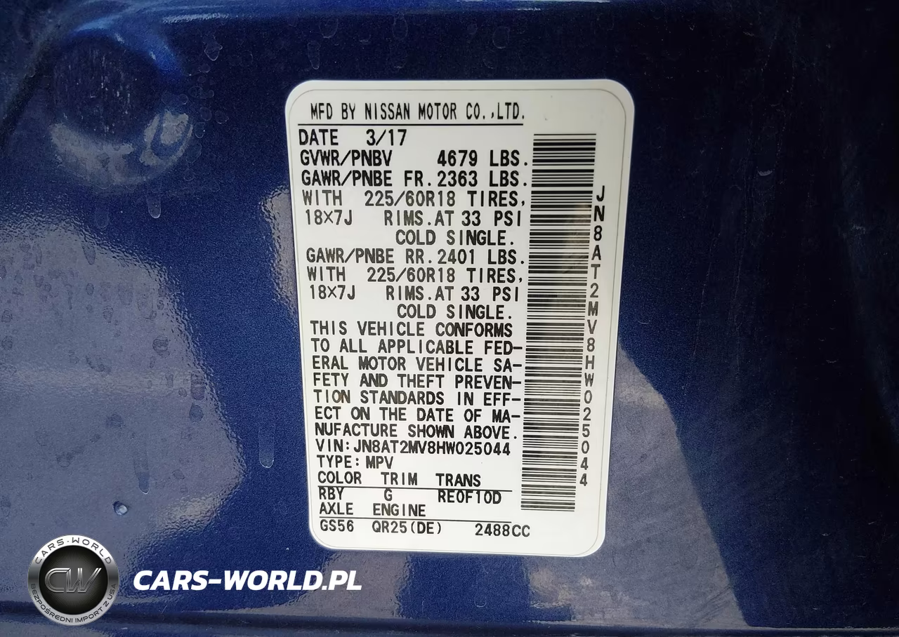 2017 Nissan Rogue Sl VIN:JN8AT2MV8HW025044 - 9