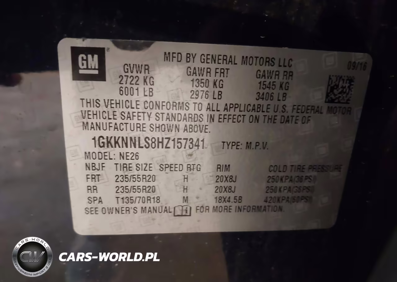 2017 GMC Acadia Slt-2 VIN:1GKKNNLS8HZ157341 - 9