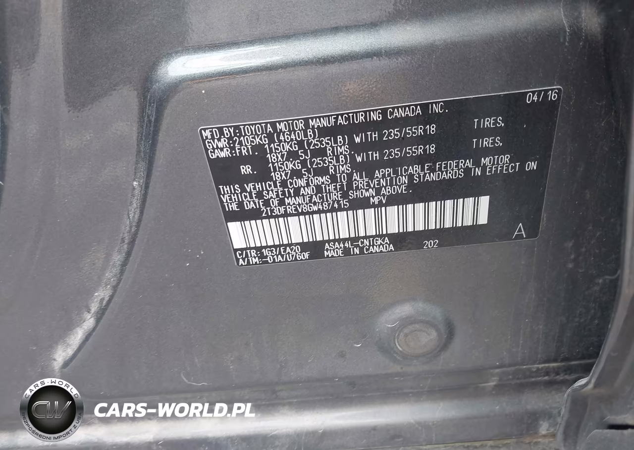 2016 Toyota Rav4 Limited VIN:2T3DFREV8GW487415 - 9