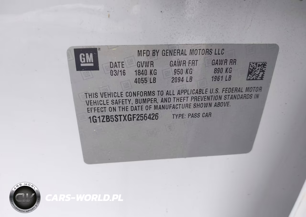 2016 Chevrolet Malibu Ls VIN:1G1ZB5STXGF256426 - 9