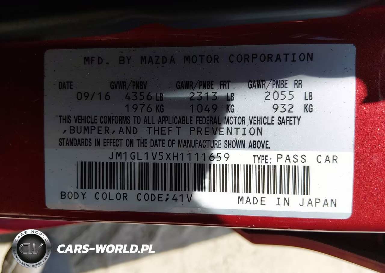 2017 Mazda Mazda6 Touring VIN:JM1GL1V5XH1111659 - 9