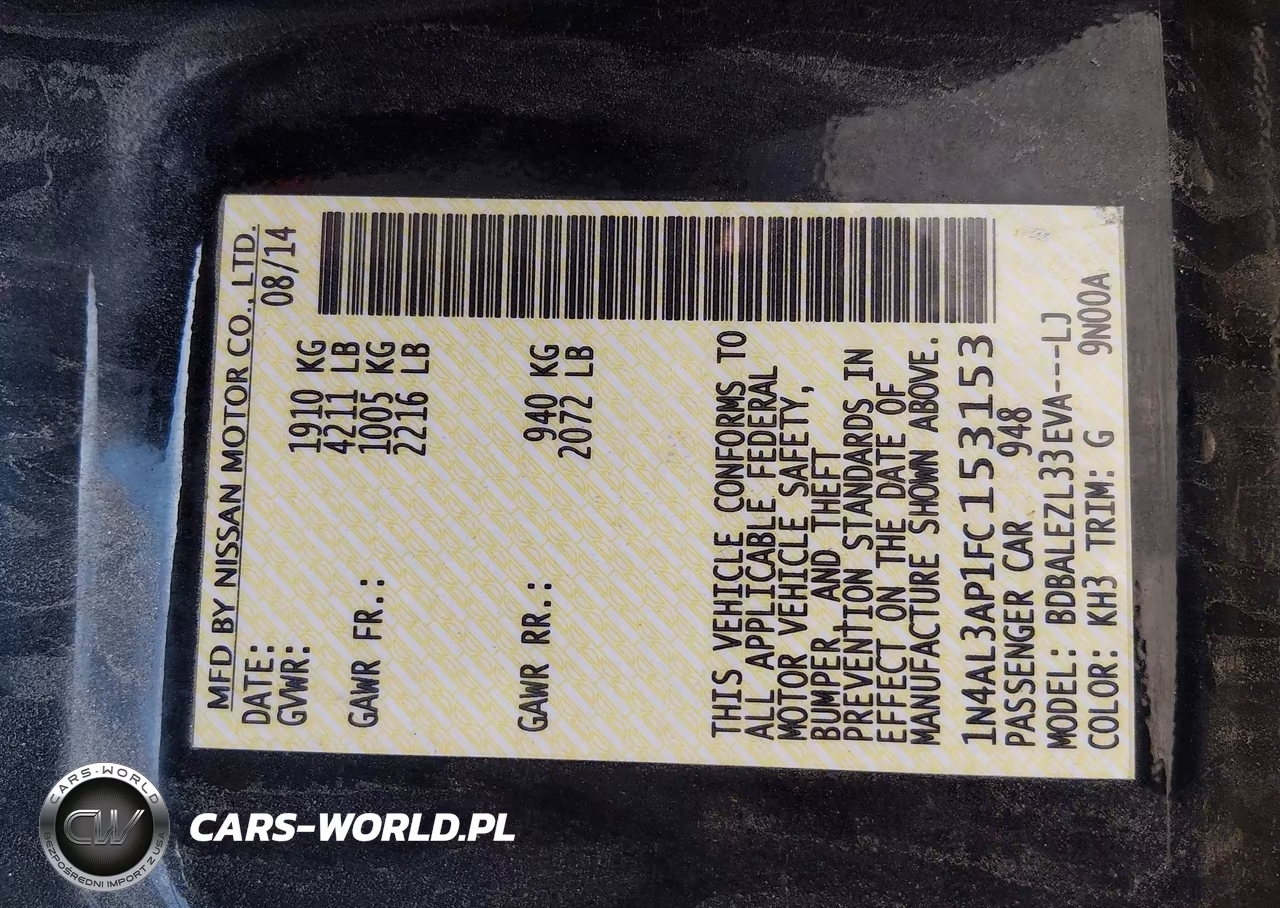 2015 Nissan Altima 2.5 S VIN:1N4AL3AP1FC153153 - 9