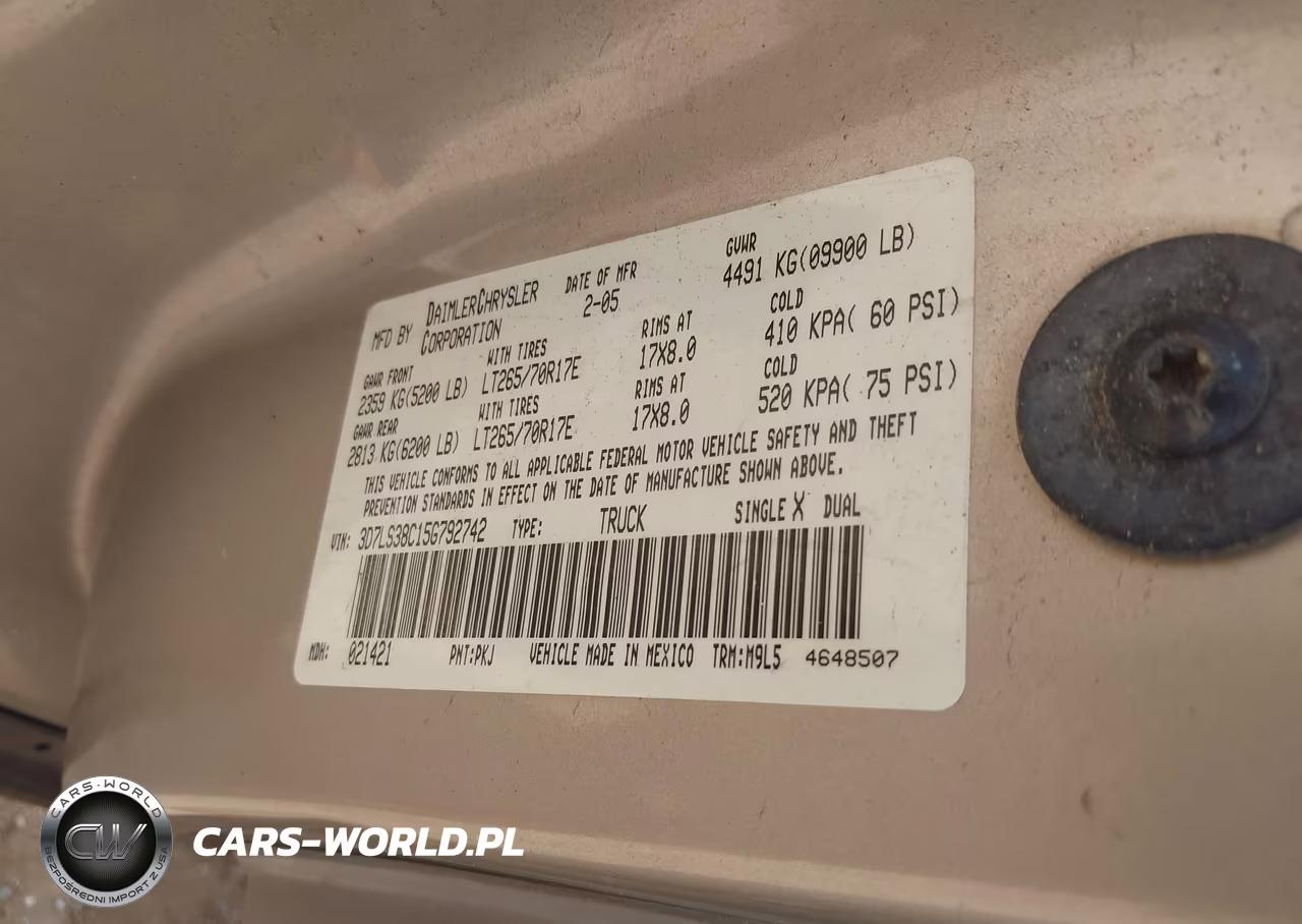 2005 Dodge Ram 3500 Slt-Laramie VIN:3D7LS38C15G792742 - 9