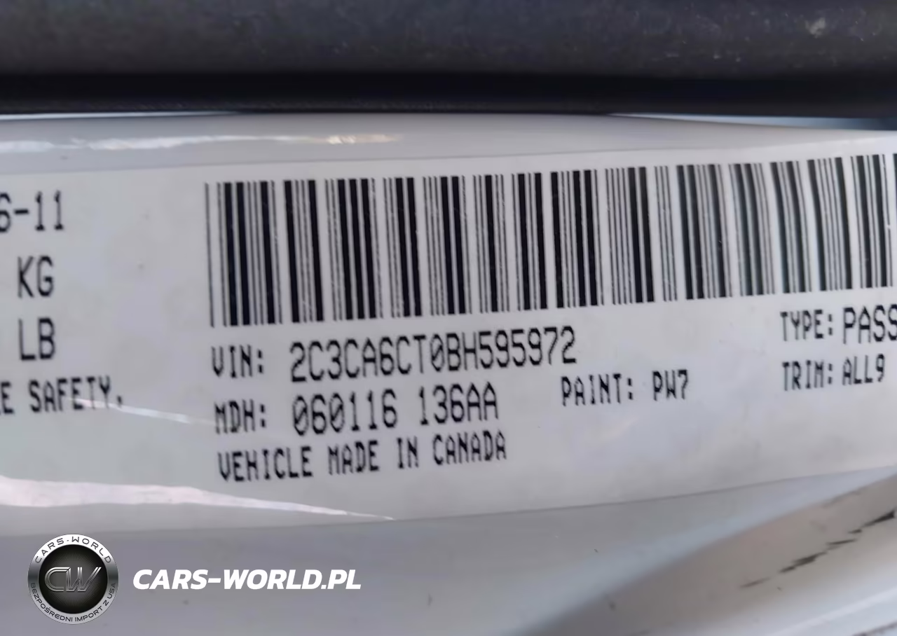 2011 Chrysler 300C VIN:2C3CA6CT0BH595972 - 9