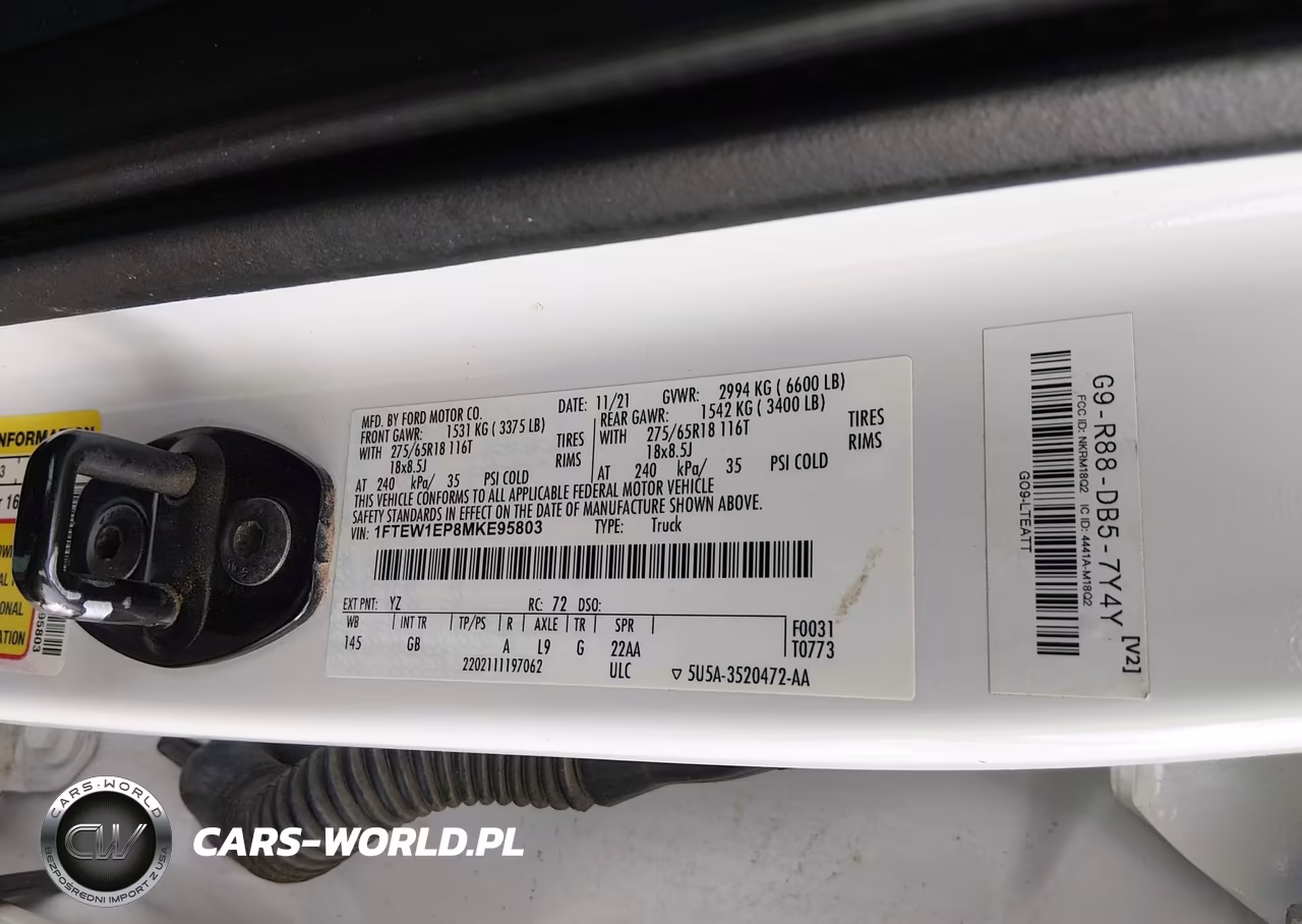 2021 Ford F-150 Xl VIN:1FTEW1EP8MKE95803 - 9