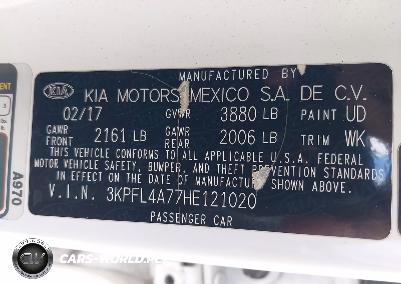 2017 Kia Forte S VIN:3KPFL4A77HE121020 - 9